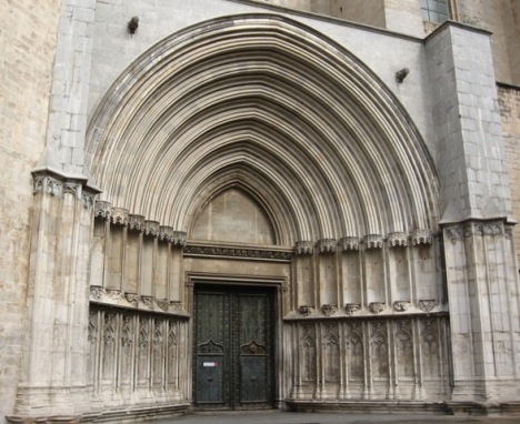 Portal gótico de la catedral de Girona
